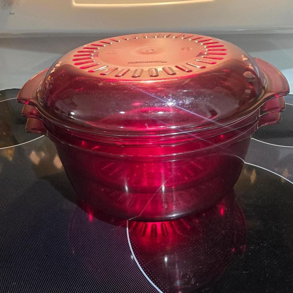 Tupperware Stack Cooker Cranberry Color